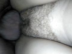 Hairy Chubby  farting pussy fucked  by Big Dick  - Creampie