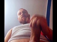 Big Load Viewed From Below - Cumshot On Camera