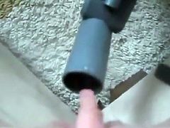 young girl bates with vacuum cleaner strong clit suction
