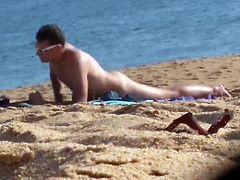 SPY CAM young man at nudist beach