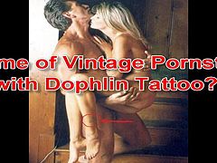 Name of Vintage Classic Blonde Pornstar with Dolphin Tattoo?