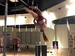 NN Teen on a STRIPPERS POLE - Part 2