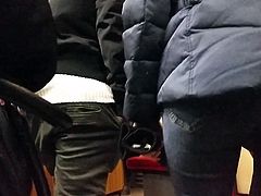 Nice Milf ass in blue jeans