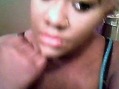 Young Ebony BBW Teen Webcam Tease