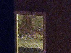 My neighbor having one night stand window voyeur