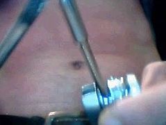 Belly Torture with tools