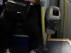 MILF tits bouncing on the bus