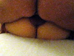 Getting fucked in a small gangbang