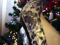 Lady L leopard high heels.