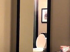 voyeur hot woman in bathroom