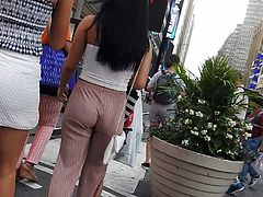following Beautiful butt in sexy pants  Voyeur Candid ass