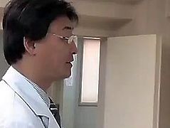 Japanese bitch wife screwed with husband's doctor