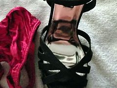 Wifes heels and panties