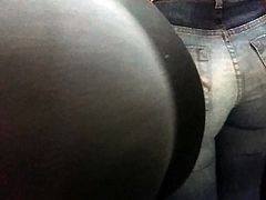 Huge ass in metro