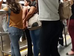 Hottie waiting for the train