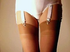 Retro Pantygirdle Under A Tight Pencil Skirt