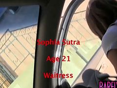 Young vixen Sophia Sutra cum sprayed after POV lovemaking