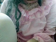 sissy princess caged clit and ride 2