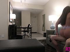 Real living room sex with husband and wife