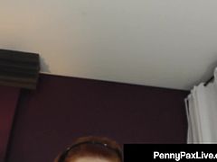 Small Framed Fuck Princess Penny Pax Rubs Her Hairy Muff!