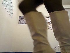 Dancing in Mini-Skirt and Tights