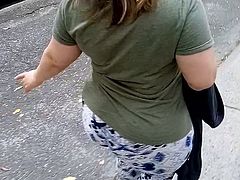 Big Massive ass culotte walking