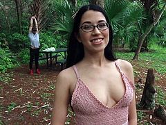 How could I pass by a girl that is so sexy?! Just take a look at Alex Coal, her pretty dress barely covers her natural breasts and it became a signal for me to offer her spontaneous sex with a stranger. Join and have fun!