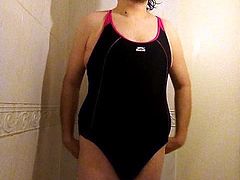 Me in Baywatch swimsuit