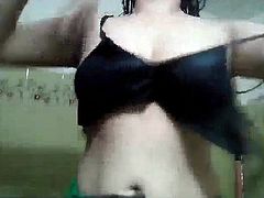 Pakistani girl Anum stripping for BF