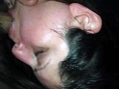 Wifey swallowing Cock like a good little whore!
