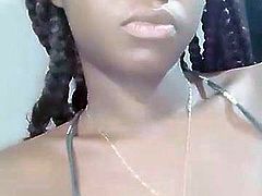 black Slutting girl doing cute selfies 3