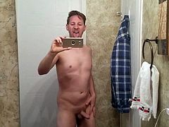 Naked Horny Mirror Selfie