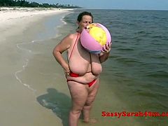 Big inflatables at the seaside