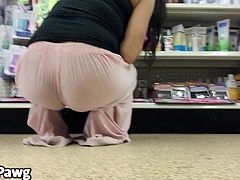 PAWG SQUATER OF THE YEAR thong VPL
