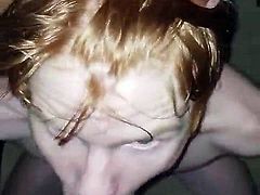 Cute ginger twink sucks black meat.