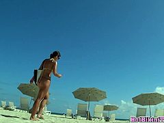 Amazing Big Ass Latina Bikini Models Voyeur Beach Spy Cam