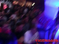 Lesbian pornstars show on stage Salon erotico de Barcelona 2016