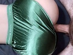 Satin panty fuck