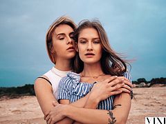 Tiffany and Alecia are on summer holiday and enjoying the Island. Lots of visual storytelling of them having fun and being hot. They meet this cute DJ and he invites them to his Villa to hang by the pool. One thing leads to the other and Tiffany and Alecia decide to take things up a notch.