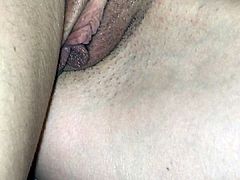 Girlfriends unshaved pussy exposed