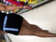 Sexy Asian girl teasing me in the whole store