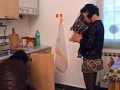 Milf housewife have sex with a plumber at home Part 1 - Watch Part 2 On HDMilfCam.com