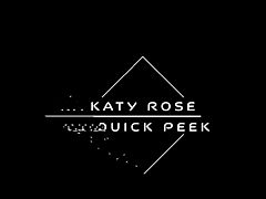 Beautiful brunette Katy Rose is wearing daisy dukes as she