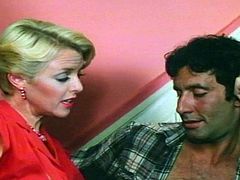 Scene with hairy vintage pornstar Juliet Anderson in fake real state agent (