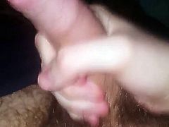 HAIRY TEEN JERKS UNCUT DICK AND CUMS