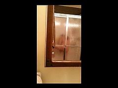Wife Spied Toying in Shower