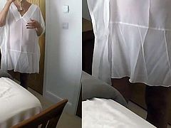 71 yr old Gilfs neighbor invited to finger her wet pussy