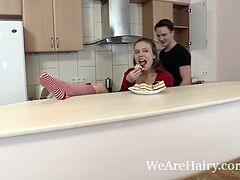 Agneta Enjoys A Hard Fucking From Her Man In Her Hairy Cunt
