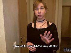 Cutie lost a job and now has only one currency - her teen body to pay the debt