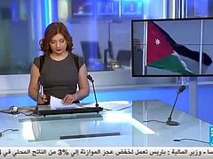 Sexy arab journalist Rajaa Mekki jerk off challenge